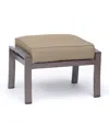 Agio Closeout! Tara Aluminum Outdoor Ottoman, Created For Macy's In Outdura Remy Pebble