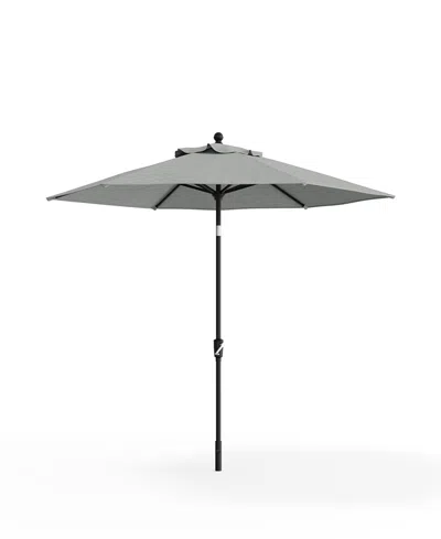 Agio Oasis 9" Aluminum 3-position Tilt Outdoor Umbrella, Created For Macy's In Gray
