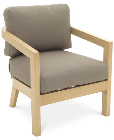 Agio Reid Outdoor Club Chair, Created For Macy's In Solartex Bark