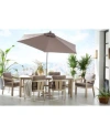 Agio Reid Outdoor Dining Collection Created For Macys In Solartex Bark