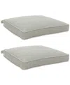 Agio Replacement Outdoor Dining Cushion, Set Of 2 In Oyster Light Grey