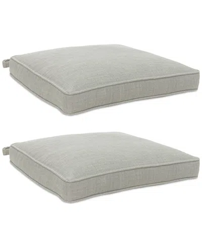 Agio Replacement Outdoor Dining Cushion, Set Of 2 In Oyster Light Grey