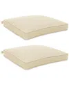 Agio Replacement Outdoor Dining Cushion, Set Of 2 In Straw Natural