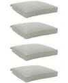 Agio Replacement Outdoor Dining Cushion, Set Of 4 In Oyster Light Grey