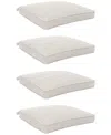 Agio Replacement Outdoor Dining Cushion, Set Of 4 In Pearl White