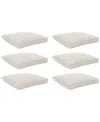 Agio Replacement Outdoor Dining Cushion, Set Of 6 In Pearl White