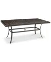 Agio St Croix 68"x 38" Outdoor Dining Table, Created For Macy's In Transparent