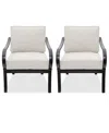 Agio St Croix Outdoor 2-pc Lounge Chair Set In Pearl White