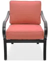 Agio St Croix Outdoor Lounge Chair In Peony Brick Red