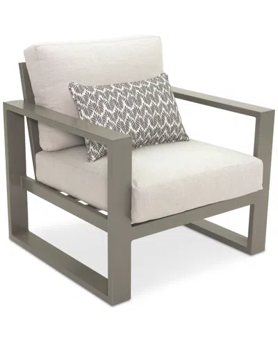 Agio St Kitts Outdoor Club Chair In Lifeguard Oyster