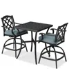 Agio Wythburn 3-pc. Outdoor Bar Height Dining Set (32" Table & 2 Bar Stools)