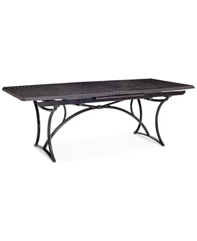 AGIO WYTHBURN MIX AND MATCH 110"X 42" CAST ALUMINUM OUTDOOR EXTENSION DINING TABLE, CREATED FOR MACY'S