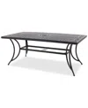 Agio Wythburn Mix And Match 72"x 38" Cast Aluminum Outdoor Dining Table In Bronze Finish
