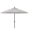 Agio Wythburn Mix And Match Fabric 11' Umbrella In Oyster Light Grey,bronze Finish