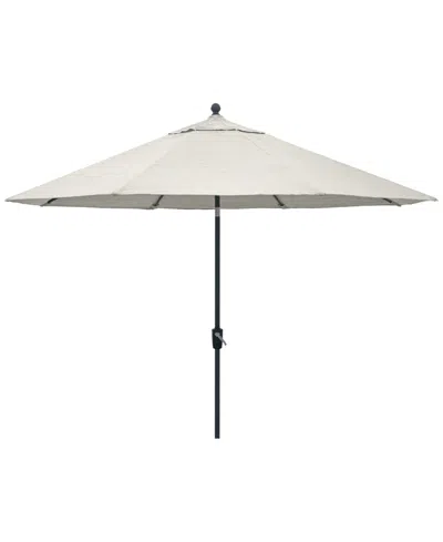 Agio Wythburn Mix And Match Fabric 11' Umbrella, Created For Macy's In Pearl White,bronze Finish