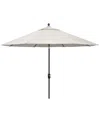 Agio Wythburn Mix And Match Fabric 11' Umbrella In Pearl White,pewter Finish