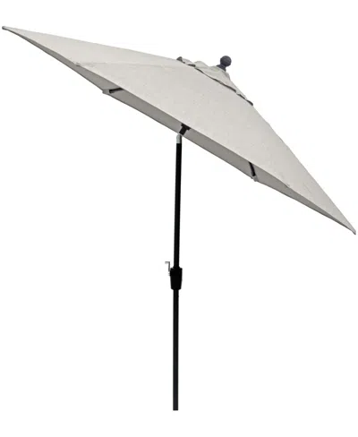 Agio Wythburn Mix And Match Fabric 9' Auto Tilt Umbrella, Macy's Exclusive In Pearl White,bronze Finish