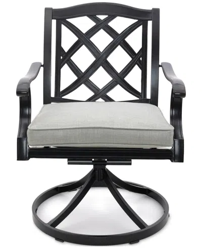 AGIO WYTHBURN MIX AND MATCH LATTICE OUTDOOR SWIVEL CHAIR, CREATED FOR MACY'S