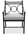 Agio Wythburn Mix And Match Scroll Outdoor Dining Chair In Oyster Light Grey,bronze Finish