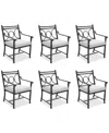 AGIO WYTHBURN MIX AND MATCH SCROLL OUTDOOR DINING CHAIRS, SET OF 6, CREATED FOR MACY'S