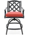 Agio Wythburn Outdoor Firepit Bar Height Bar Stool, Created For Macy's