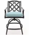 Agio Wythburn Outdoor Firepit Bar Height Bar Stool, Created For Macy's