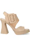 Agl Attilio Giusti Leombruni Agl Woman Sandals Blush Size 8 Leather In Neutrals
