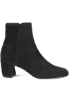 Agl Attilio Giusti Leombruni 50mm Zip-detail Block-heel Boots In Black