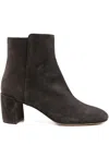 Agl Attilio Giusti Leombruni 60mm Block-heel Suede Boots In Gray