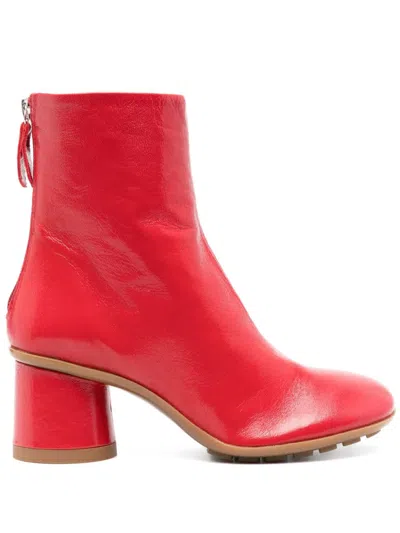 Agl Attilio Giusti Leombruni 60mm Curvy Ankle Boots In Rot