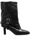 Agl Attilio Giusti Leombruni Agl Ankle Boot With Cuff 70mm Heel Black In 黑色