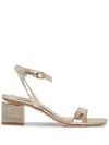 Agl Attilio Giusti Leombruni 60mm Open-toe Sandals In Gold
