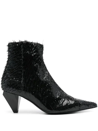 Agl Attilio Giusti Leombruni 65mm Knife Boots In Black