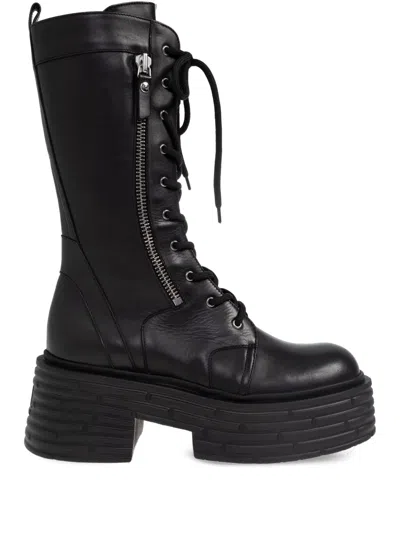 Agl Attilio Giusti Leombruni 65mm Lace-up Boots In Black