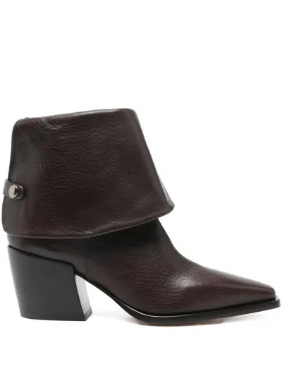 Agl Attilio Giusti Leombruni 70mm Leather Boots In Brown
