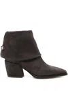 Agl Attilio Giusti Leombruni 70mm Suede Boots In Black