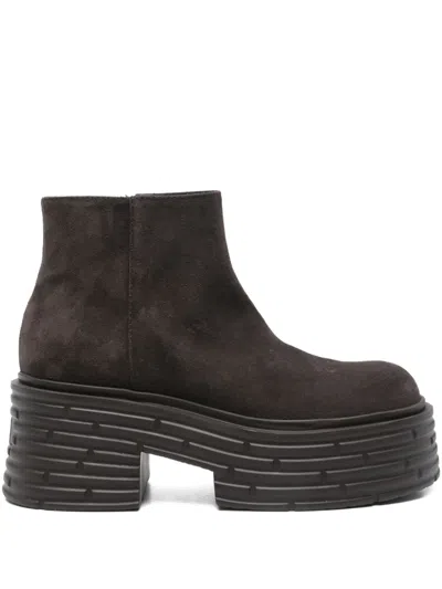Agl Attilio Giusti Leombruni 75mm Suede Boots In Brown