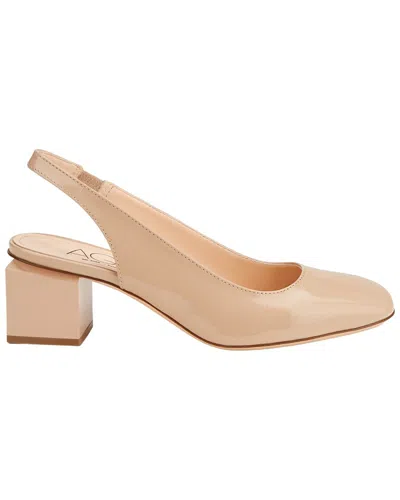 Agl Attilio Giusti Leombruni Agl Angie Sling B Patent Slingback In Neutral