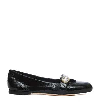 Agl Attilio Giusti Leombruni Agl Ballerine Milly Precious Flats With Jewel Detail