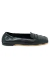 Agl Attilio Giusti Leombruni Agl Black Leather Loafer Softy In Black