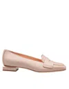 Agl Attilio Giusti Leombruni Angie Leather Moccasins Nude Color In Ghibli