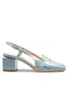 Agl Attilio Giusti Leombruni Agl Patent Leather Moccasin In Blue