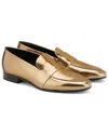 Agl Attilio Giusti Leombruni Agl Woman Loafers Gold Size 7.5 Leather