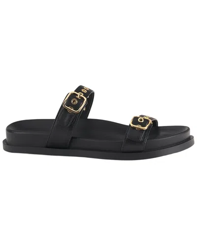 Agl Attilio Giusti Leombruni Agl Cristina Ring Leather Slides In Yellow