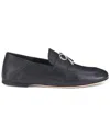 Agl Attilio Giusti Leombruni Agl Crystal Ribbon Leather Flat Loafer In Blue