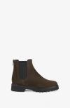 Agl Attilio Giusti Leombruni Agl Goldie Beatle Water-resistant Suede Ankle Boot In Multi