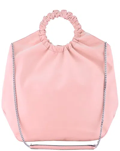 Agl Attilio Giusti Leombruni Agl Gretty Leather Tote In Pink