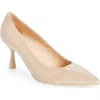 Agl Attilio Giusti Leombruni Agl Isolde Pointed Toe Pump In Basic-basic Beige