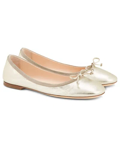 AGL ATTILIO GIUSTI LEOMBRUNI AGL KALA LEATHER BALLET FLAT