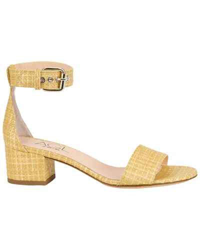 Agl Attilio Giusti Leombruni Agl Lala Rafia Sandal In Yellow